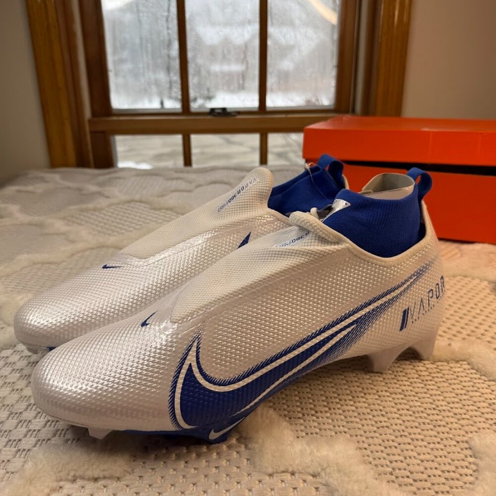 Nike Vapor Edge Pro 360 Game Royal White Men's Size 16 - American Football